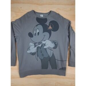 Disney World 50th Anniversary Mickey Mouse Sweatshirt Gray Womens XXXL 3XL
